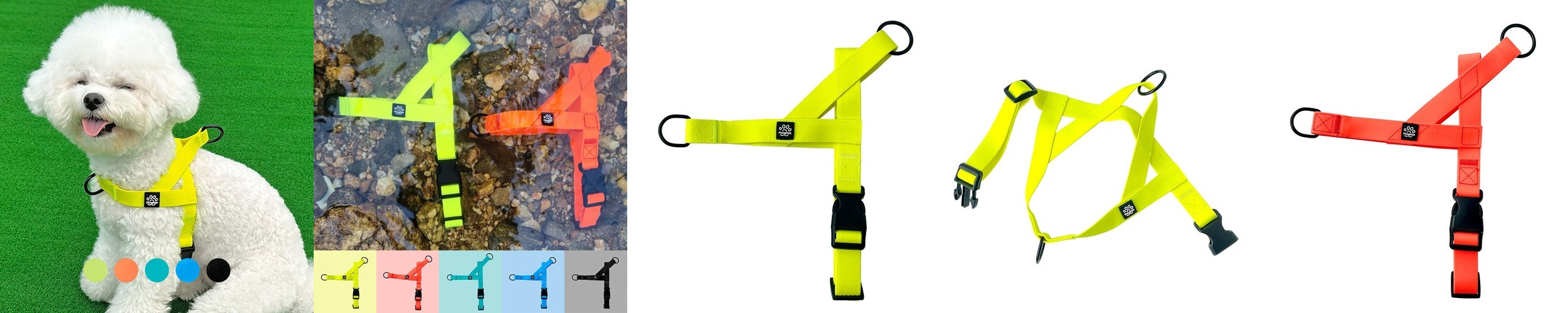 바유 강아지 하네스 H형 가슴줄 순면 라이트버전 XS