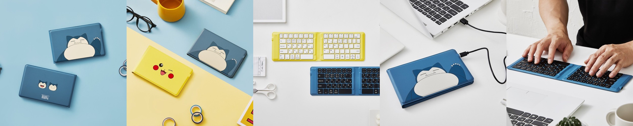 포켓몬스터 PK602B 블루투스 멀티페어링 접이식 키보드 잠만보, 팬터그래프(Pantograph)