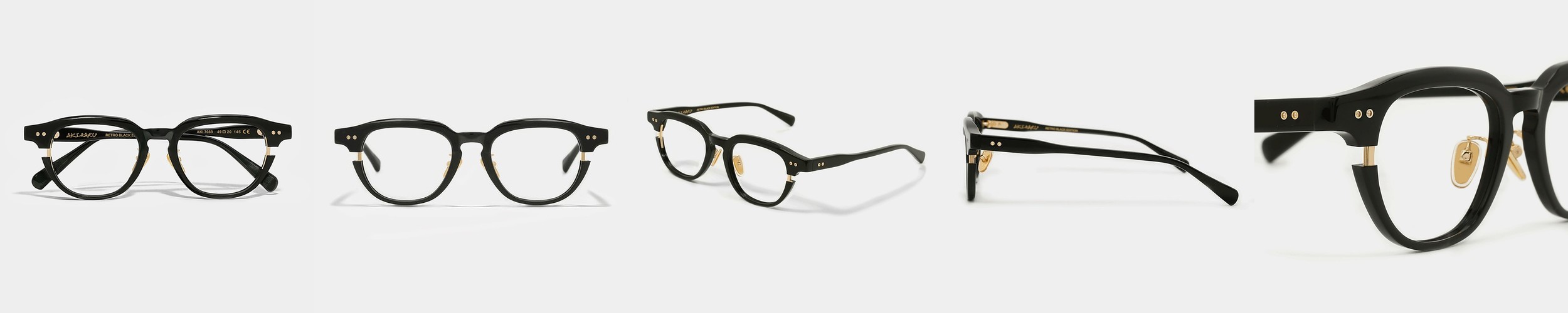아키하루 AK7089 클립 검정 뿔테안경 남자 여자 블루라이트차단 시력보호 패션 안경