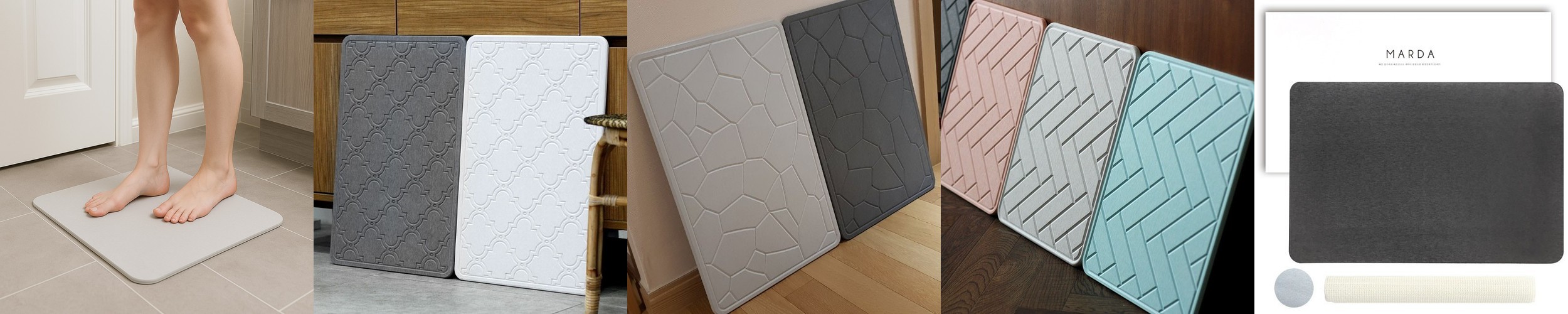 바나코 스플래쉬 빨아쓰는 규조토 발매트 40×60 흡수 건조 매트