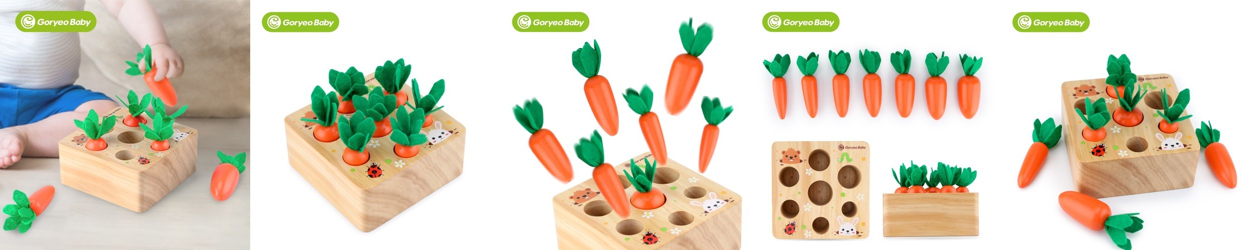 MULNORY 내장자석 실리콘 유아 교구 역할놀이 주방놀이 장난감 채소