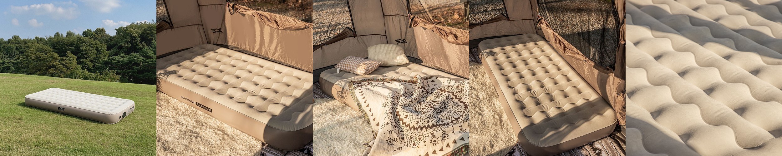 캠핑 에어매트 커버 대형 패드 자충 매트 전기장판 전기요 덮개 그레이 240