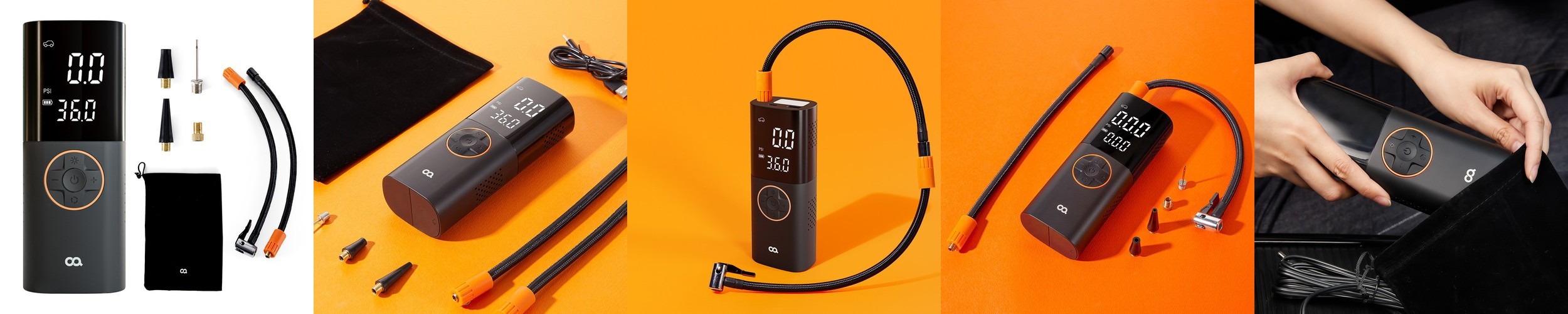 오아 에어P 무선 자전거 공기압 주입기 휴대용 전동 에어 펌프 바퀴 자동 바람넣기