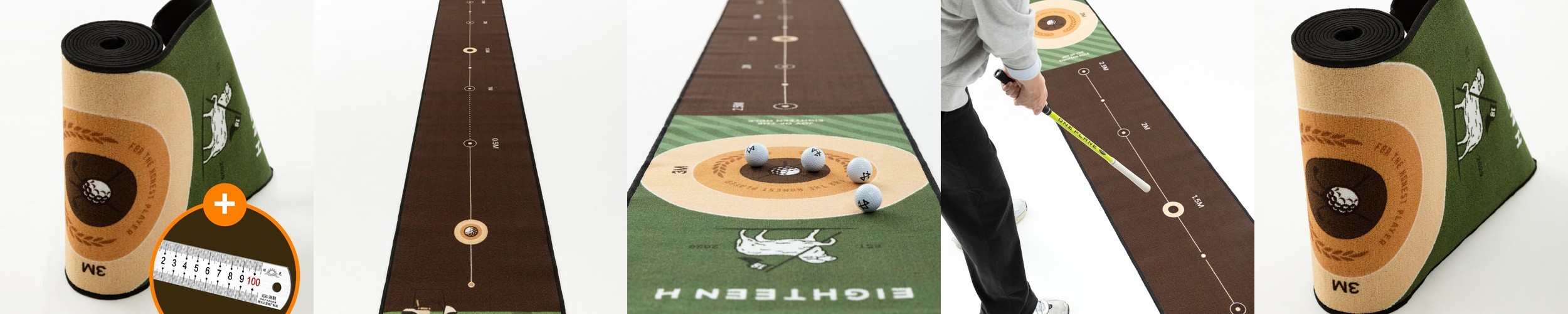 허석프로 4M 퍼펙트 퍼팅매트 에이틴에이치 그린스피드 방향교정 도구
