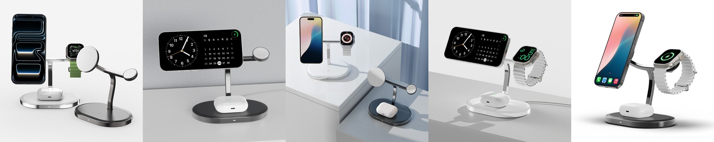 온아워 맥세이프 보조배터리 고속 무선충전 갤럭시 아이폰 에어팟 애플워치 5000mAh