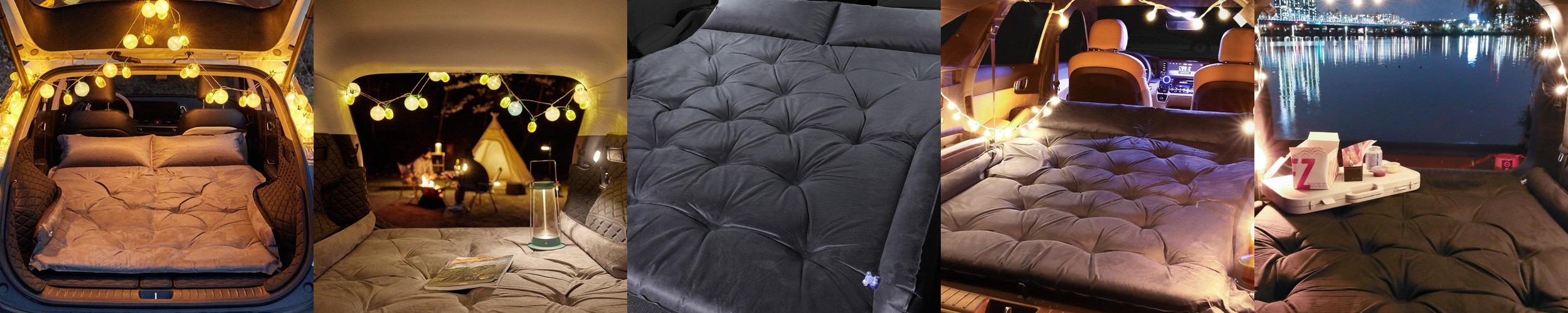 케븐 자충매트 자충식 에어매트리스 블랙 차박 텐트 이너 캠핑용 매트 엠보싱 3T