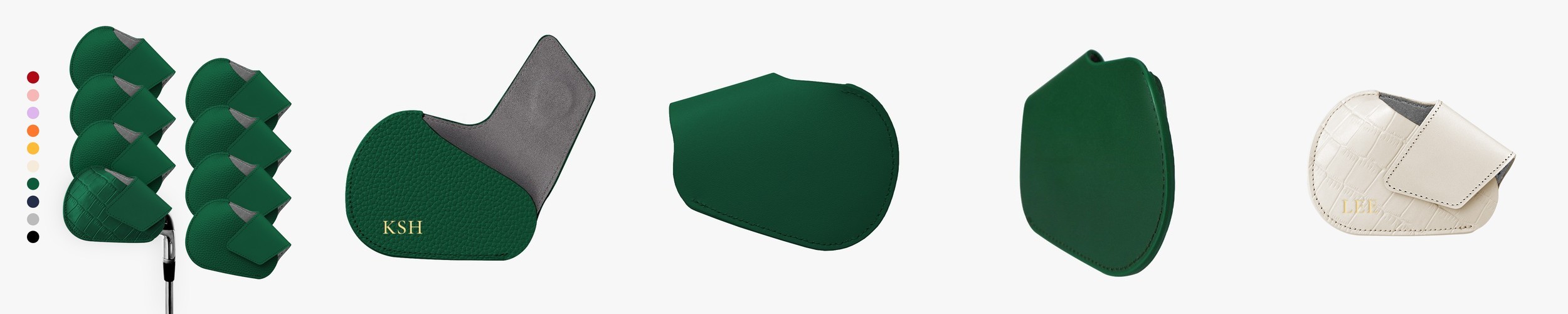 스미스앤레더 골프 가죽 아이언커버 마그네틱 1P