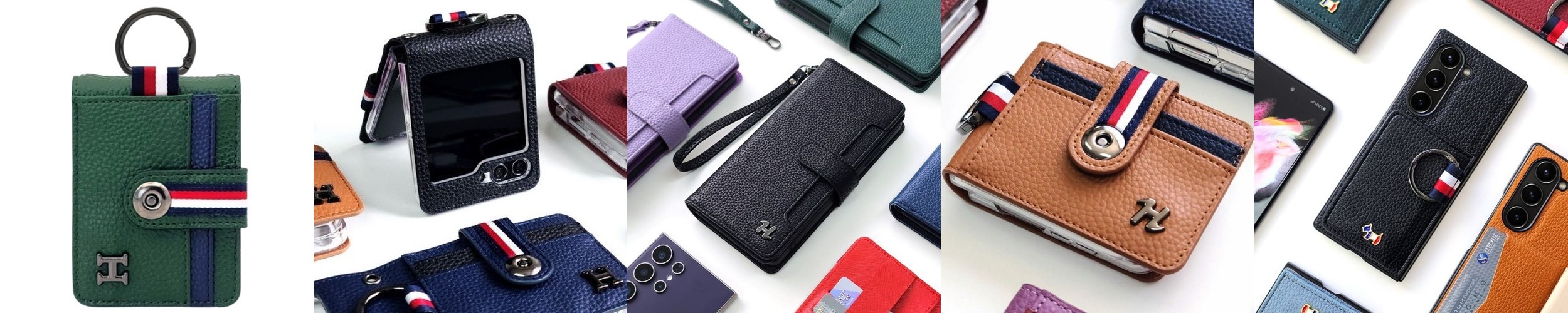 힙 가죽 지갑 다이어리 카드 수납 케이스 카키, 갤럭시S24 플러스