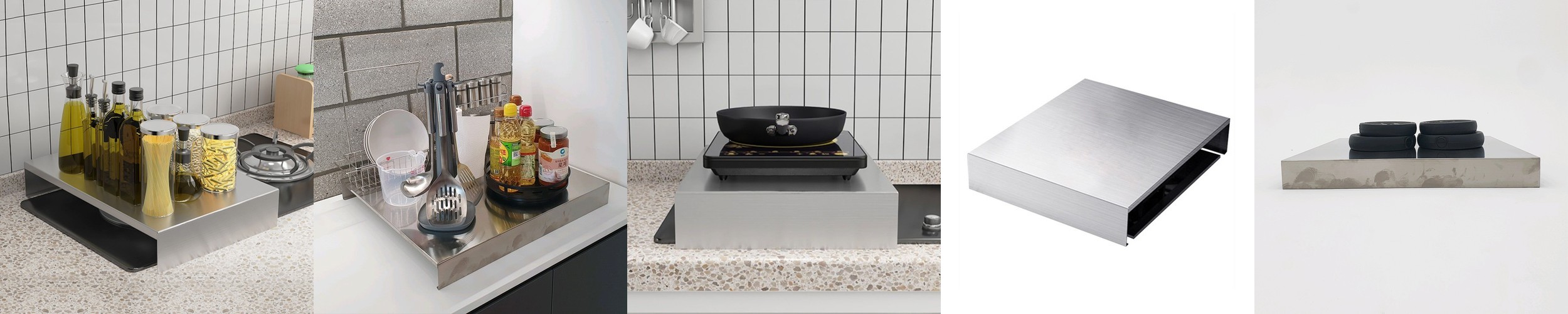 스텐304 가스레인지덮개 가스레인지 받침대 중소형 가림막 가드 인덕션 커버