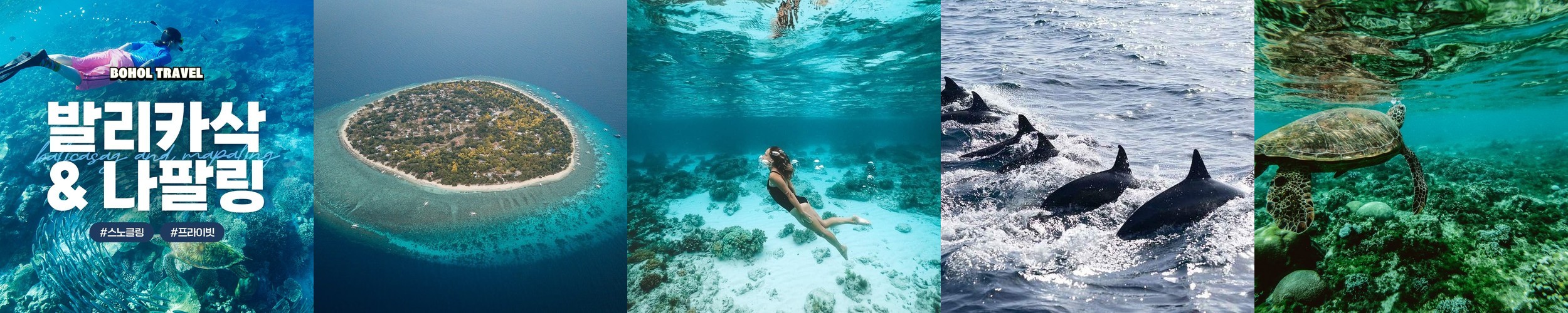 보홀 발리카삭 나팔링 투어 단독 스노쿨링 수중촬영 픽드랍 조식 전담가이드