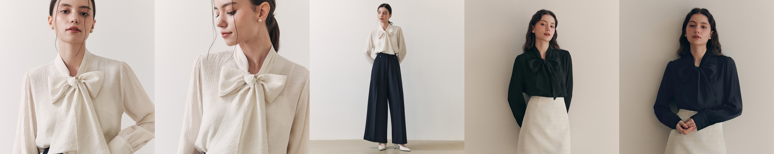 시스루 카라 블라우스 bs7556