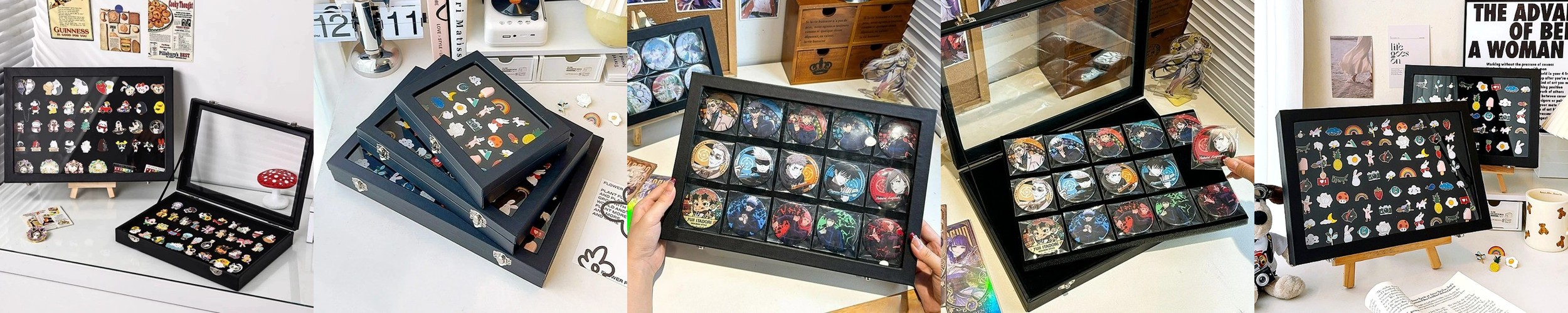 뱃지보관함 뱃지보관 액자 프레임 배지 수납 정리함 케이스 여행 정리