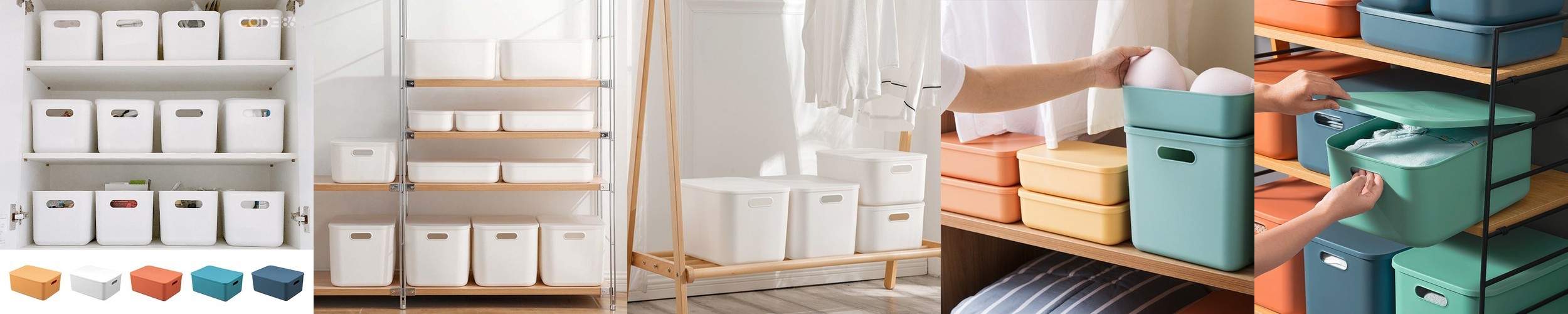 코드86 수납 바구니 옷 장난감 팬트리 플라스틱 바스켓 손잡이형 8L