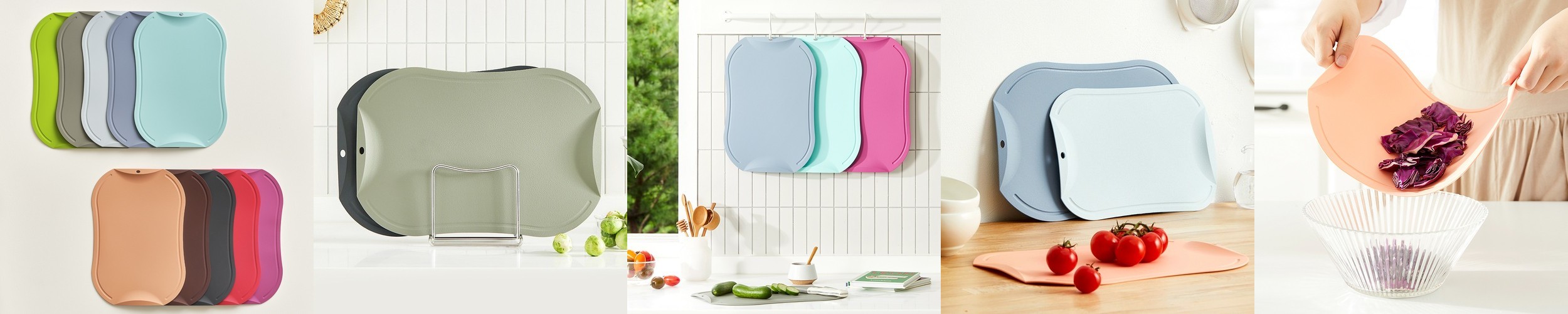 [1+1] 도블레 프리미어 칼집나지 않는 항균도마 S+M