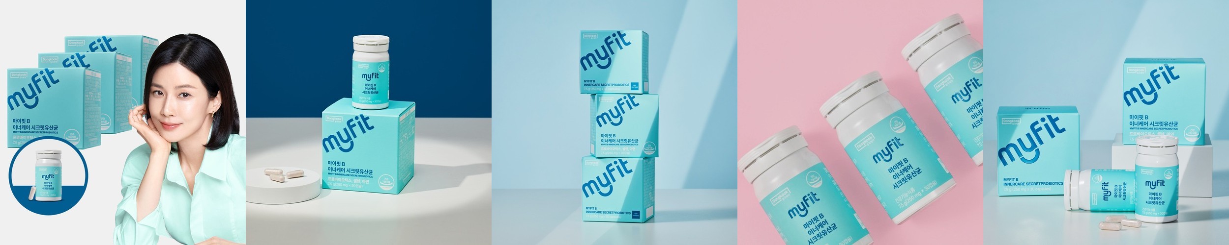 [3개월] 동국제약 마이핏B 이너케어 시크릿유산균 여성 질 유래 로셀 건강 유산균 30캡슐, 3개