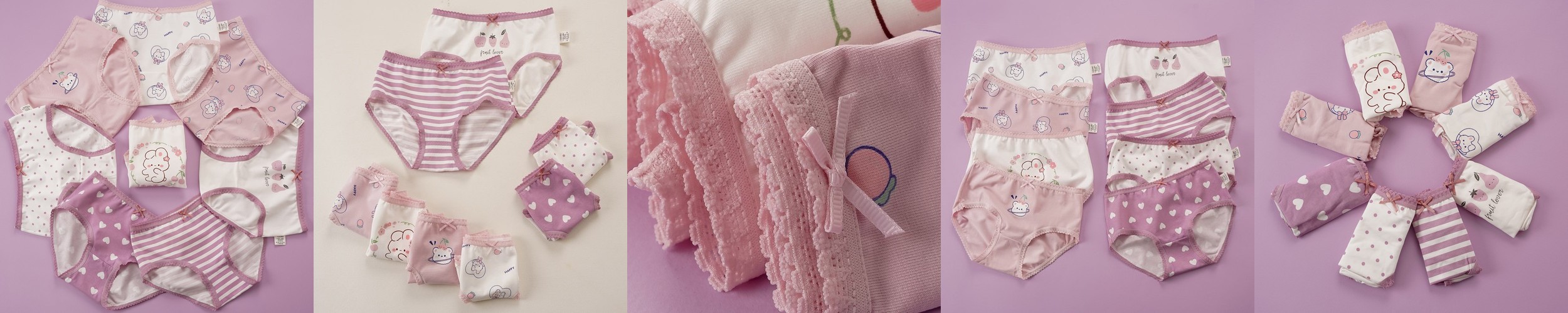 [빌도르] 삼각 체크베어 6매 남아 팬티 아동 키즈 어린이 유아동 속옷 세트