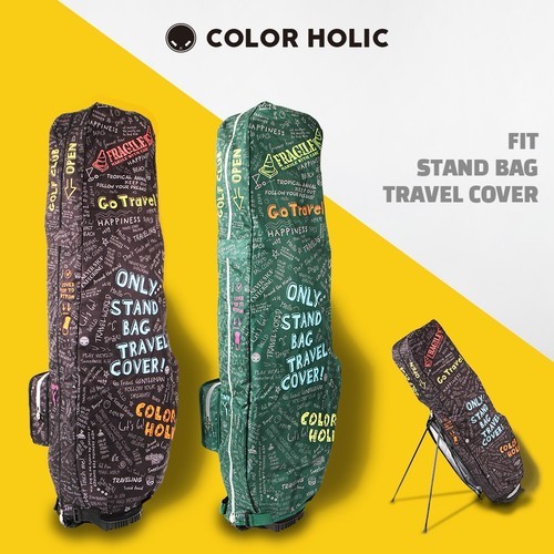 리젠시 베이직 골프백 후드커버 벨크로 캐디백 블랙 화이트 헤드커버