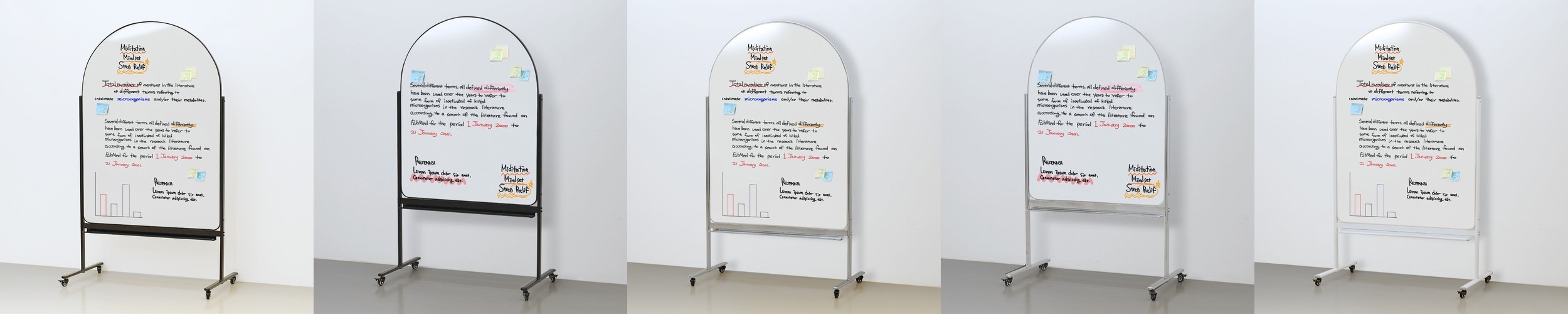 양면 미니 화이트보드 이동식 소형 스탠드 자석칠판 냉장고자석보드 탁상용 벽걸이용