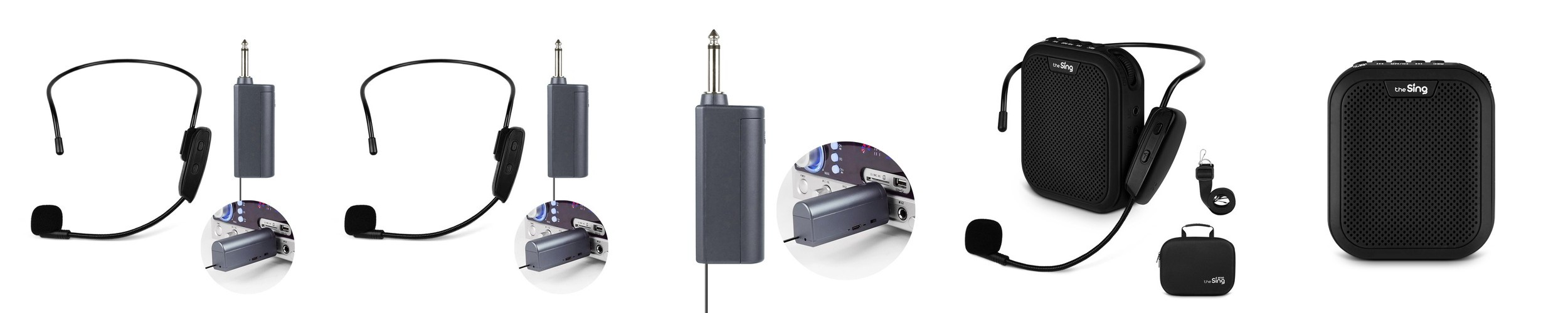 블루투스마이크 노래방마이크 휴대용 차량용 가정용 무선충전