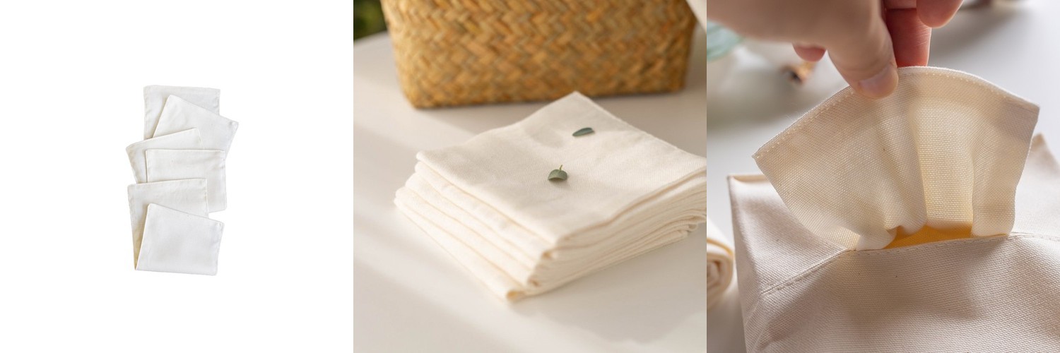 소락 SORAK 오가닉 코튼 유기농 순면 손수건 (무지)