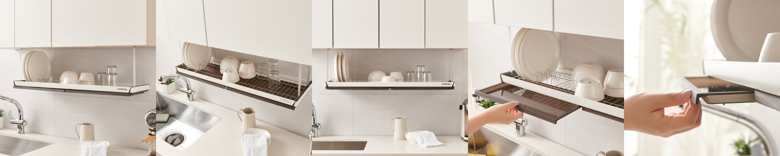 [N단독]스텐304 연마제없고 물이 잘 흐르는 두뼘 물빠짐 풀세트 식기건조대2단