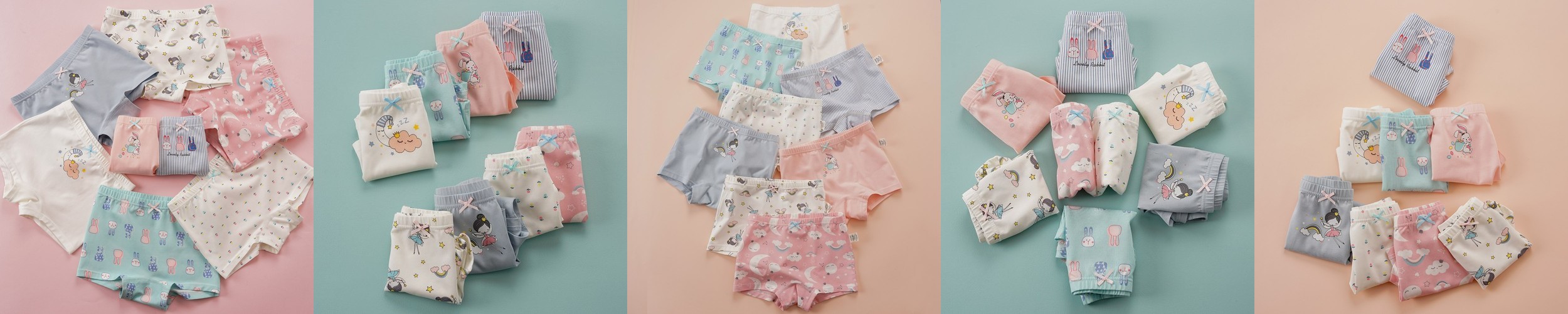 [빌도르] 삼각 체크베어 6매 남아 팬티 아동 키즈 어린이 유아동 속옷 세트