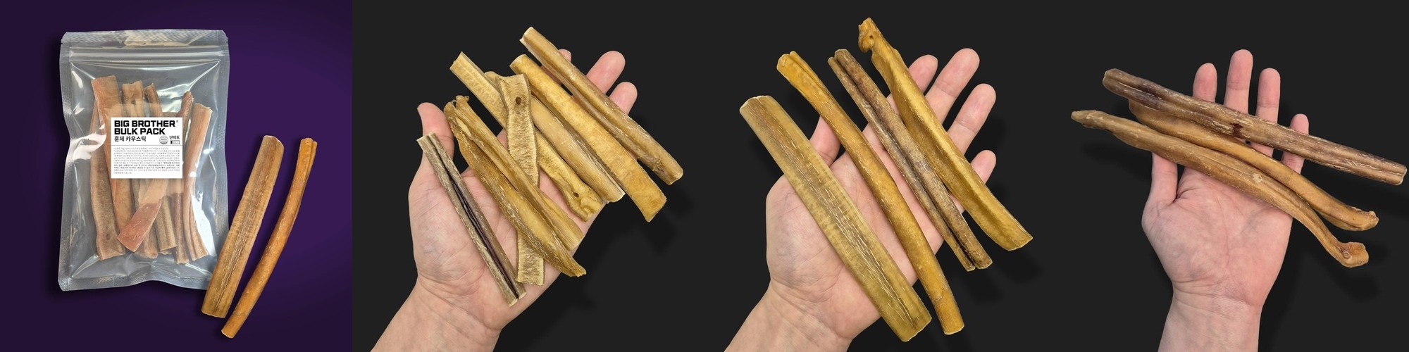 강아지 수제간식 대형견 개껌 소형견 치석제거 소발톱 소발가락, 500g, 1개