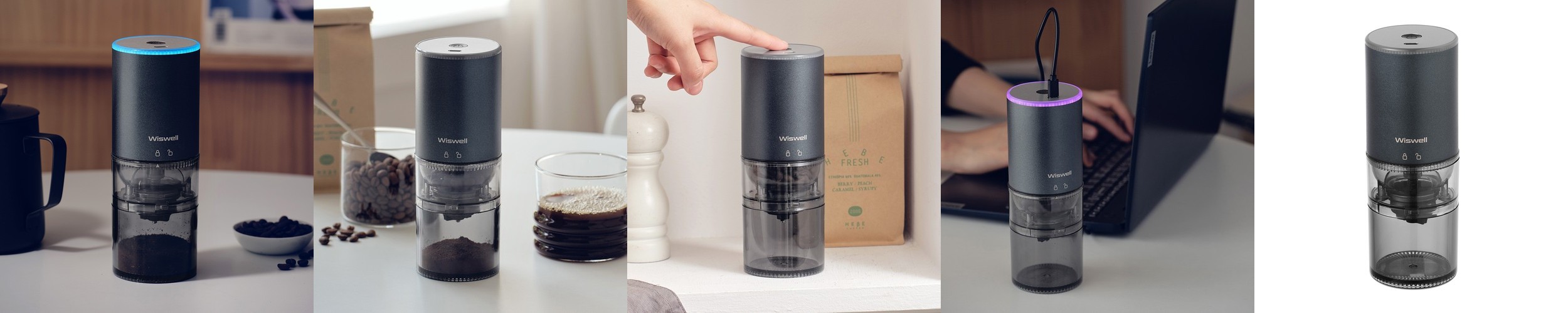 코맥 푸쉬다운 자동 전동커피그라인더 가정용분쇄기 ME2