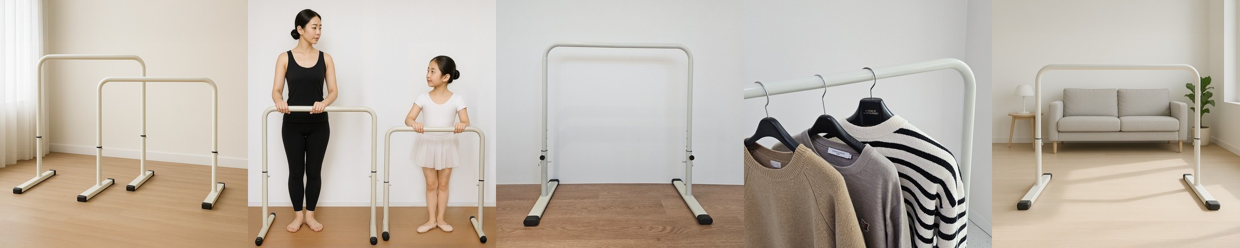 1인용 발레바 미니 접이식 발레바 가정용 홈발레바 댄스플로어 바레바 100cm