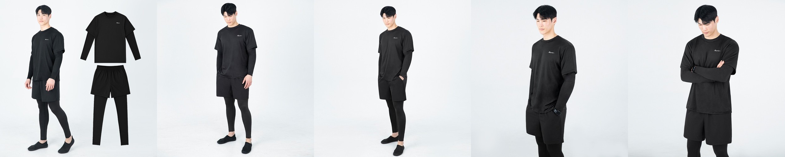 여성 남자 래쉬가드 세트 루즈핏 스트링 체형커버 커플 수영복 비치웨어 스윔웨어