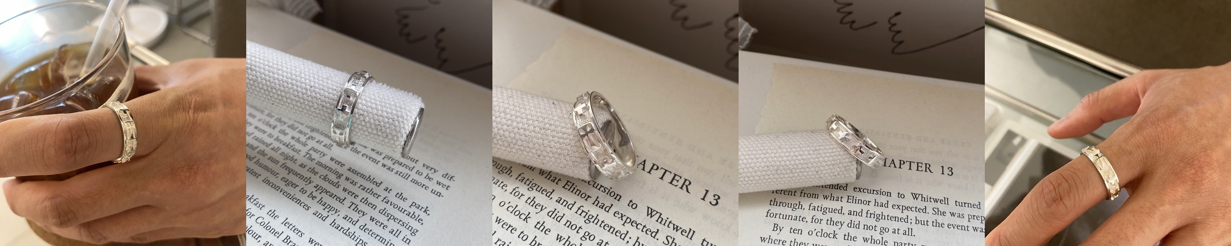 남자 은 묵주반지 명동성당 무회전 첫영성체 커플 묵주