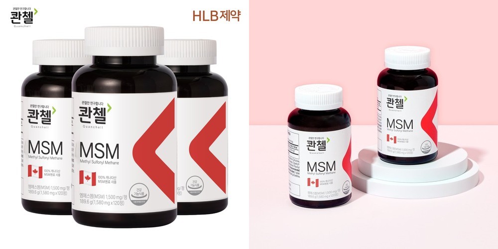 [총 12개월분]관절 건강 콴첼 MSM 120정, 3개