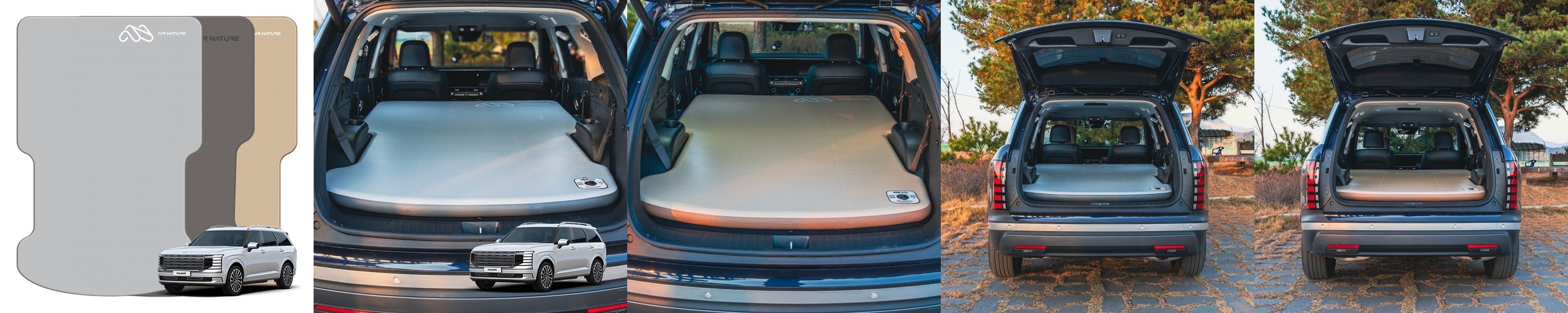 캠핑 에어매트 커버 대형 패드 자충 매트 전기장판 전기요 덮개 그레이 240