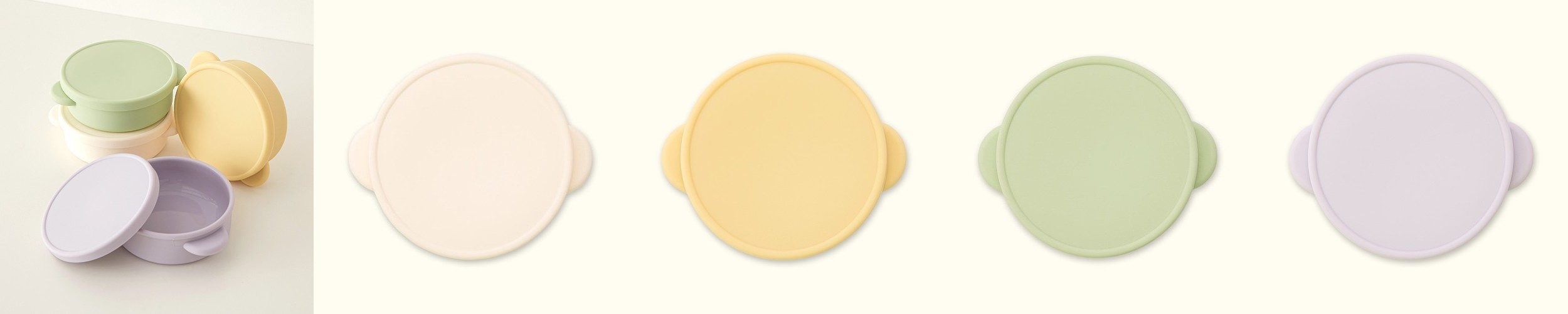 강아지 밥그릇 반려견 실리콘 물그릇 반려견 식기 미니 실리콘팟 애견 보울 개밥 그릇 뚜껑 달린