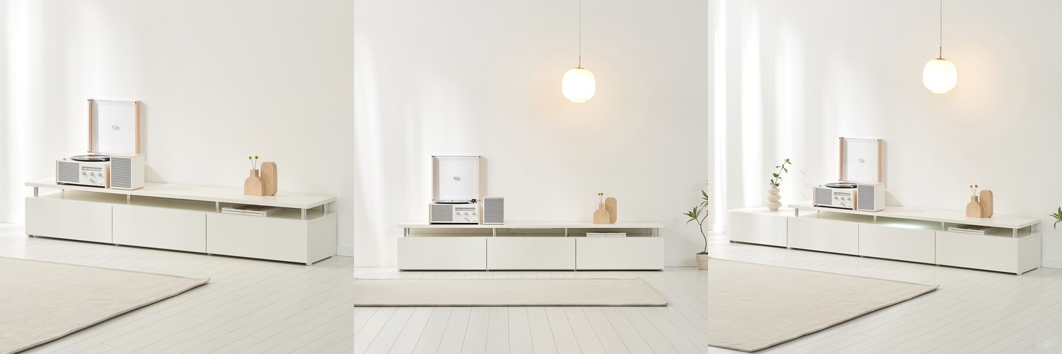 베르간 높은거실장 원목 안방 티비장 tv다이 서랍장 1200