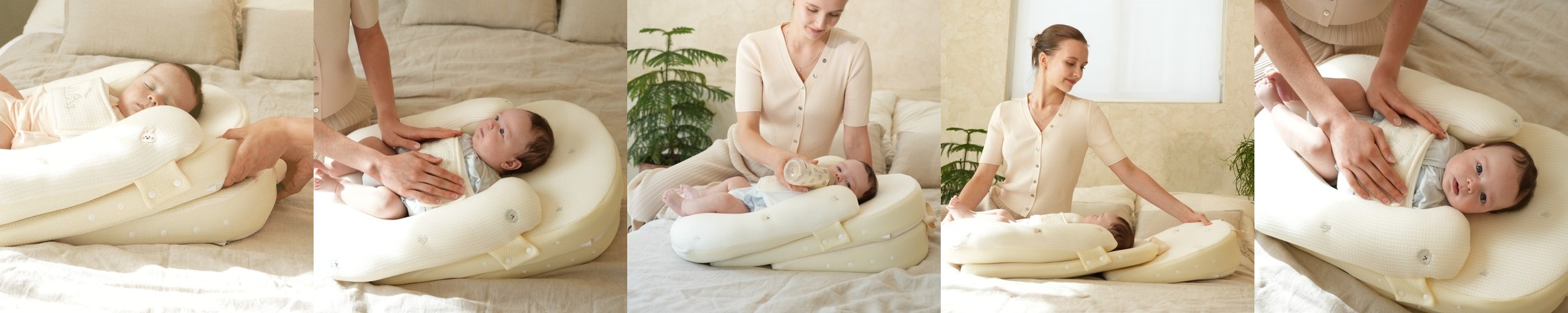 [N단독] 유아두상베개 1개+쿨플랫 커버 1개