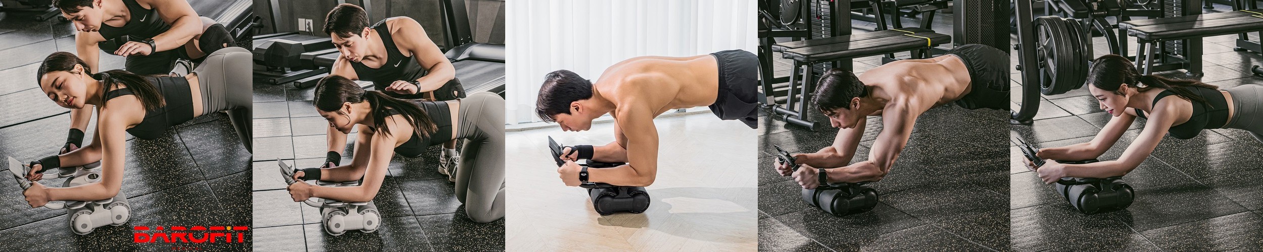 스포홀릭 베이직 AB 슬라이드 롤아웃 복근운동 기구