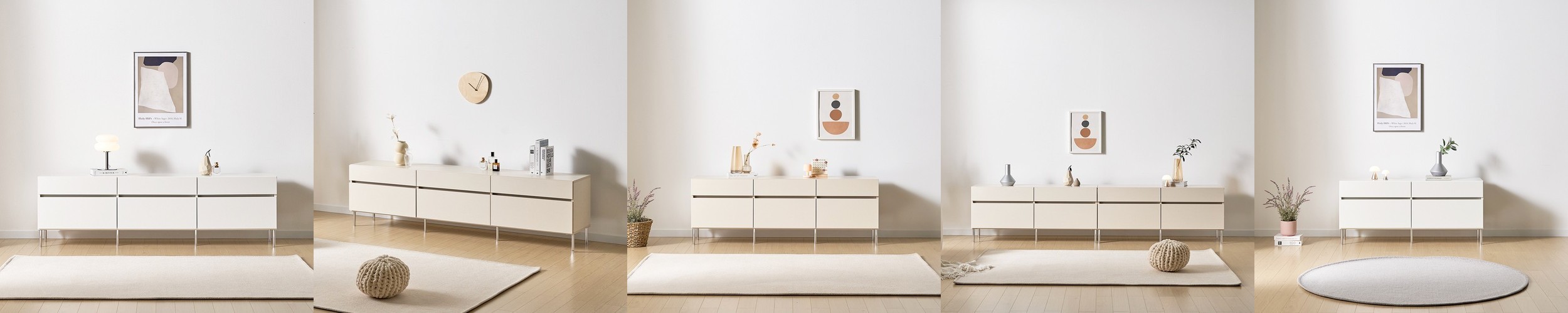 베르간 높은거실장 원목 안방 티비장 tv다이 서랍장 1200