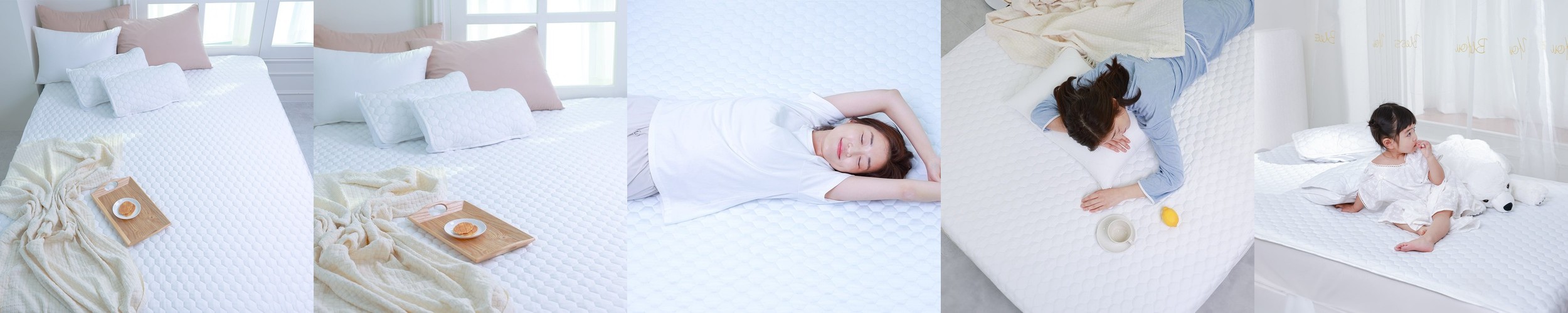 셀리아 아이스큐브 6중 논슬립 냉감패드 겸 카페트 여름 침대패드 블루, SS(슈퍼싱글)