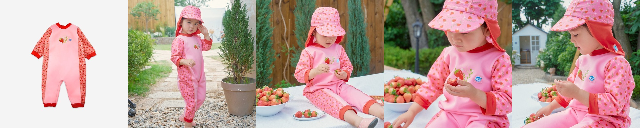 [따블리에] 시에나 유아 여아 래쉬가드 세트