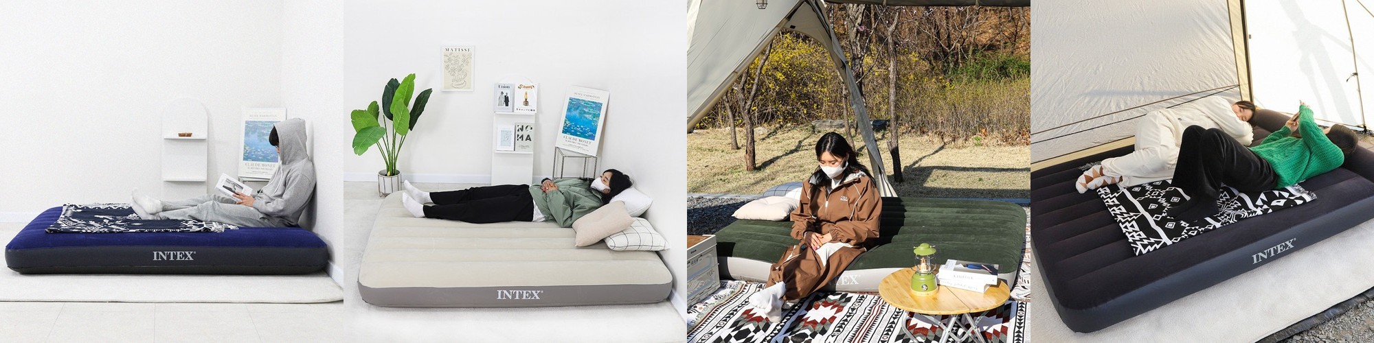 캠핑 에어매트 커버 대형 패드 자충 매트 전기장판 전기요 덮개 그레이 240