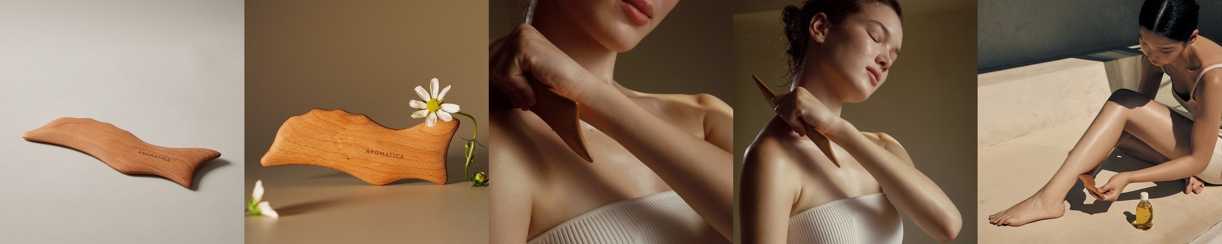 아로마티카 돌고래 바디 괄사 (L Size) 아로마 마사지 나무