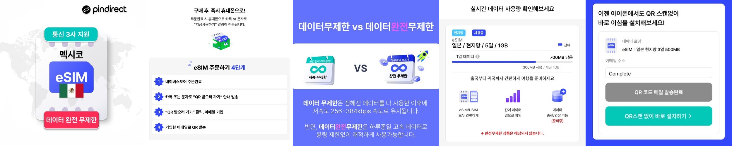코카서스 이심 eSIM 무제한 조지아 아르메니아 아제르바이잔 3개국 데이터 1일 500MB (튀르키예 등 경유지 가능)