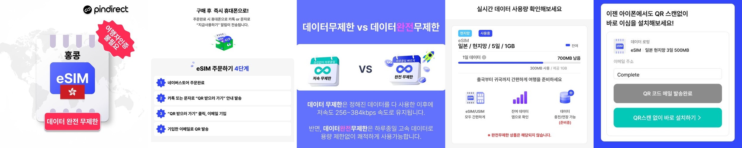 코카서스 이심 eSIM 무제한 조지아 아르메니아 아제르바이잔 3개국 데이터 1일 500MB (튀르키예 등 경유지 가능)