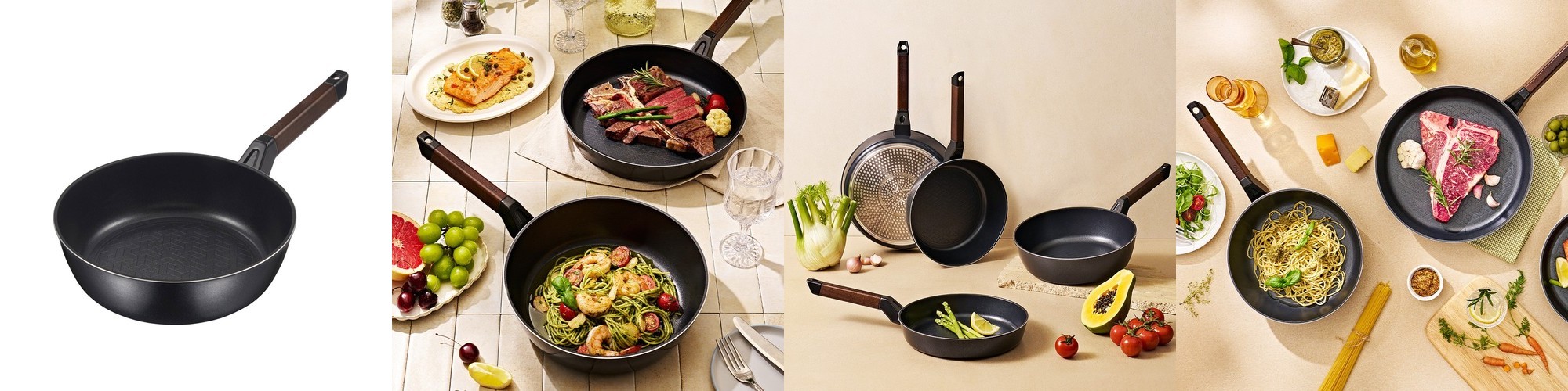 6in1 논스틱 스테인리스 스틸 인덕션 멀티팬 24cm