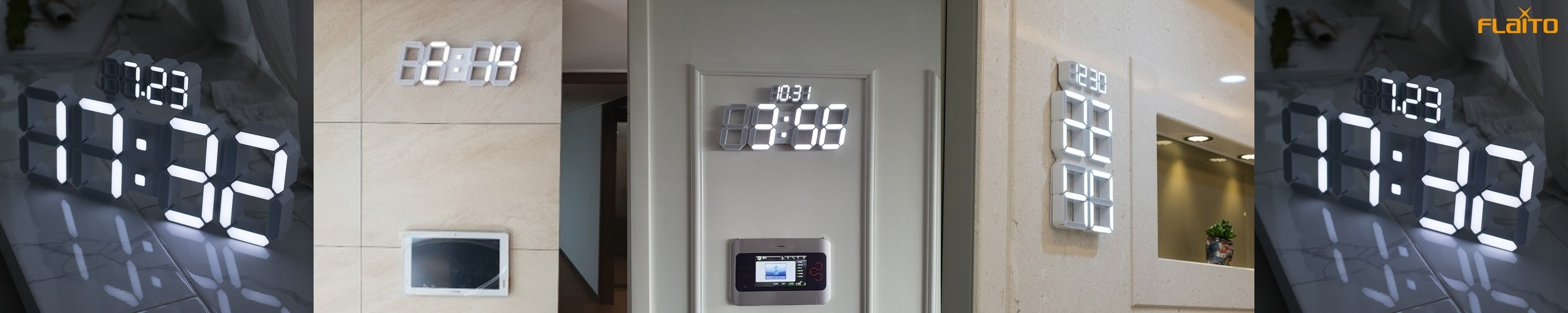 레토 소형 디지털 LED 벽걸이시계 벽 탁상시계 LLC-P03DS