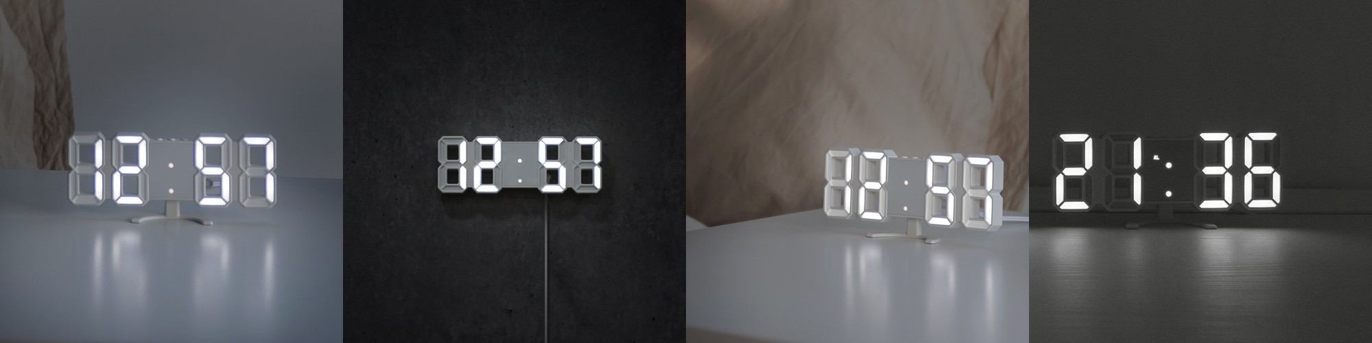 레토 소형 디지털 LED 벽걸이시계 벽 탁상시계 LLC-P03DS