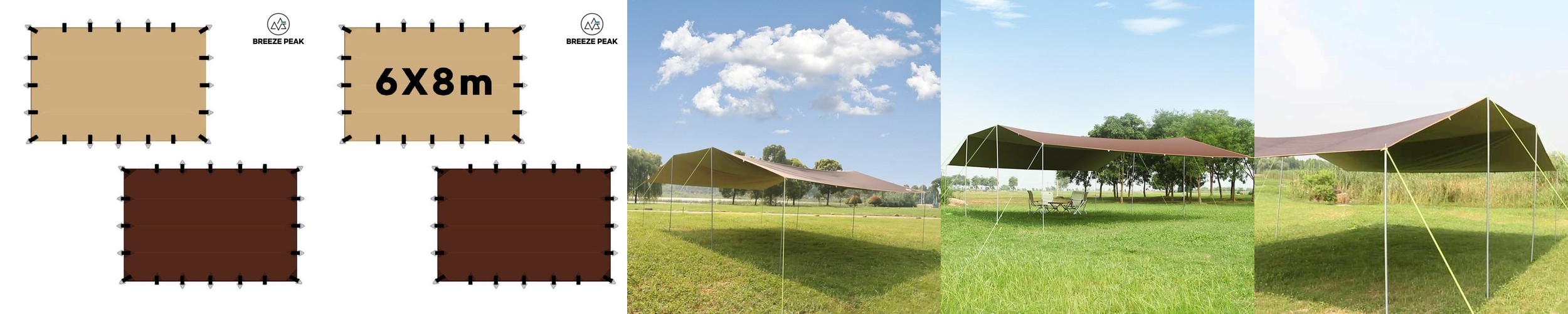 홀리데이 캠핑 국산 타프 슬라이드 폴대 녹스진 세트