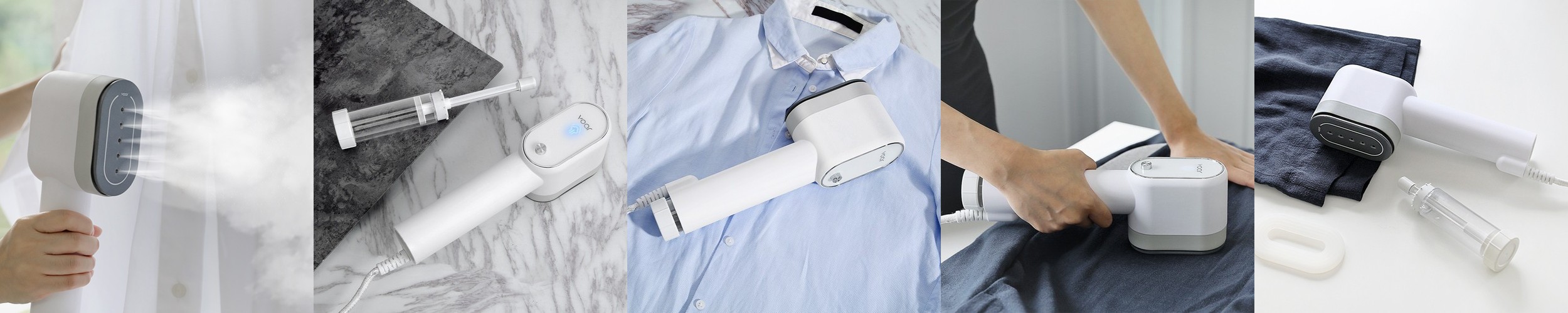 라쿠진 살균 접이식 핸디 스팀다리미 휴대용 폴더블 스팀