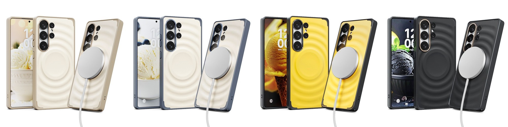 변색방지 카드 2장 수납 범퍼 케이스 투명, 갤럭시S22플러스